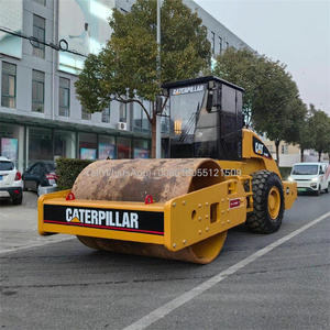 Rouleau compresseur vibrant à double tambour Caterpillar CS683E d'occasion de 14 tonnes, modèle 2018, moteur 129 kW, force de compression 15 KN - Product Image 1