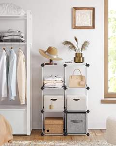 Organisateur de stockage de livres réglable présentoir étagère armoire vêtements organisateur pliant bricolage cubes stockage couleur personnalisée - Product Image 3