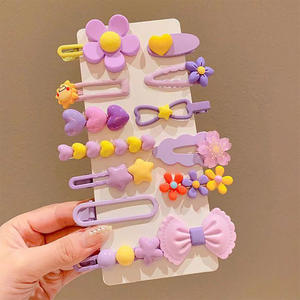 Fermino per <span class=keywords><strong>capelli</strong></span> da ragazza con 14 pz/pacco simpatico cartone animato per bambini fermaglio per <span class=keywords><strong>capelli</strong></span> senza danni copricapo per bambini accessorio per <span class=keywords><strong>capelli</strong></span> - Product Image 5