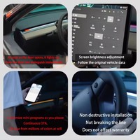 Lumière d'ambiance intelligente BSD pour Tesla Model Y Juniper 2025+, éclairage intérieur automatique de la console centrale de la voiture avec surveillance des angles morts