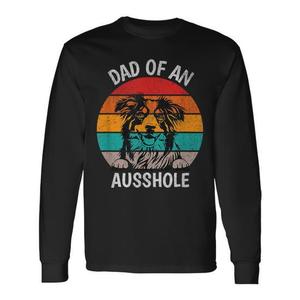 T-shirt à manches longues pour papa de chien de compagnie de race Australian Shepherd - Product Image 1