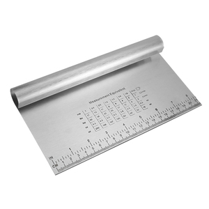 Herramienta para hornear de cocina de acero inoxidable de 15/22/25/30cm, cortador de masa para pasteles, Pizza, raspador, cortador con medición - Product Image 6