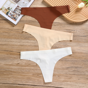 Vente en gros <span class=keywords><strong>de</strong></span> tangas personnalisés avec logo, sept couleurs, culottes à taille basse pour femmes, sans couture, tangas <span class=keywords><strong>de</strong></span> mujer - Product Image 5