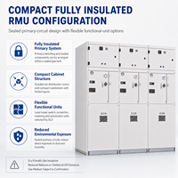 RMK-12 Vollständig Isolierte Gasisolierte RMU 12kV/24kV mit Manueller/Motorisierter Bedienung für Kompakte Umspannwerke Gewerbliche Gebäude