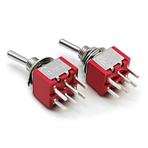 Nhà máy trực tiếp Mini spdt chuyển đổi chuyển đổi bền kim loại cao su 3A Max. current 12V Max. voltage on-off điện chuyển đổi ánh sáng dpdt - Product Image 6