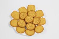 220G Klassieke boterkoekjes in decoratieve blik, heerlijke knapperige snacks voor feestjes & feestdagen cadeau