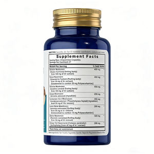 Cápsulas de Complejo de Hongos Vegetarianos Maitake, Reishi, Shiitake y Melena de León, de Marca Privada y Empaque Personalizado, para Uso Adulto - Inmunidad - Product Image 2