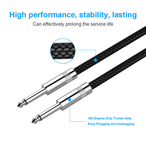 สายเคเบิลเครื่องดนตรีไฟฟ้า 3M สำหรับกีตาร์เบส กีตาร์ไฟฟ้า มันโดลินไฟฟ้า และอุปกรณ์เสียงระดับมืออาชีพ - Product Image 3