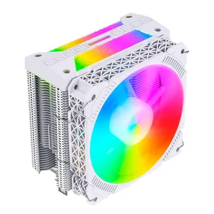 am4 disipador cpu Suppliers-Enfriador de CPU RGB, ventilador de refrigeración, sincronización de placa base para AMD AM4/FM1/AM3 +/AM3/AM2 y intelliga775/1155/1156/1366/