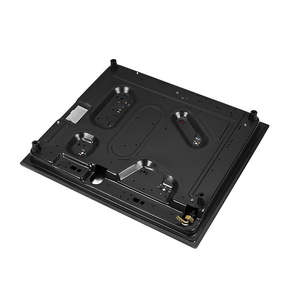 Vente flash <span class=keywords><strong>Plaque</strong></span> de cuisson à gaz encastrable 4 brûleurs en acier inoxydable avec panneau en verre trempé et allumage électronique Brûleur noir - Product Image 2