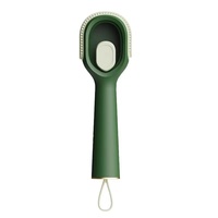 Brosse à chaussures multifonction en nylon avec distributeur de liquide et poils doux pour le nettoyage domestique, la lessive et l'utilisation en dortoir