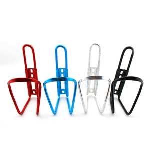 Porte-bidon de vélo en aluminium léger, accessoire pour VTT, 5 couleurs : rouge, bleu, argent, noir - Product Image 1