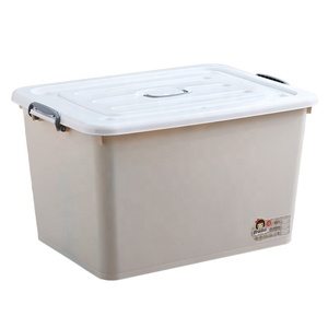 Công Suất Lớn Cuốn Sách Đồ Chơi Lưu Trữ Box Với Nắp Đa Năng Hộ Gia Đình Stackable Tổ Chức Container Nhựa Lưu Trữ Hộp & Thùng - Product Image 4