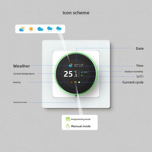 Wifi sưởi ấm nhiệt núm xoay thông minh điều khiển kỹ thuật số Android hoạt động không dây nhiệt độ quy định thiết bị - Product Image 3