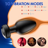 4-teiliges Analplug-Set Vibrierender Butt Plug mit Fernbedienung Vibratoren Erotikspielzeug für Frauen Männer Paare Analer Vibrator Prostata-Massagegerät
