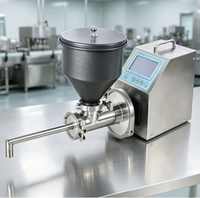 Pompe péristaltique industrielle en acier inoxydable 0,5 CV, moteur électrique monophasé, modèle OEM PMP600 NEXTPUMP, trémie de 30 L, vis sans fin