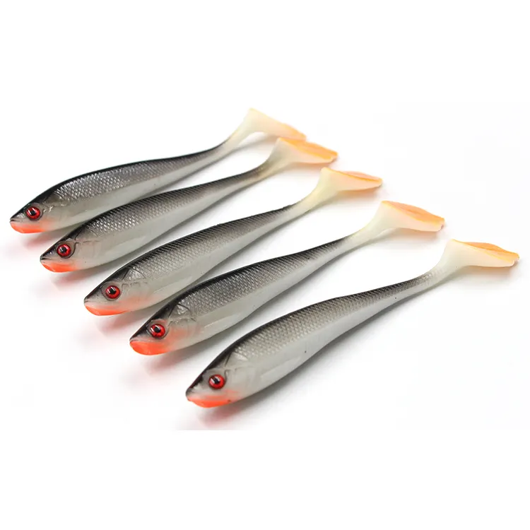 Selco 12Cm Forel Zachte Lokken Grote Zachte Plastic Shad Pike Kunstaas Aas Soft Snoek Paddle Lokken