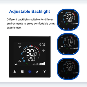 Termostato Programmabile per Condizionatore d'Aria <span class=keywords><strong>con</strong></span> Controllo della Temperatura, Compatibile <span class=keywords><strong>con</strong></span> Smart Life Tuya, per Termostato AC <span class=keywords><strong>a</strong></span> 2 Tubi 0-10V - Product Image 4