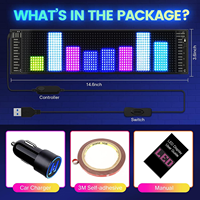 Panneau flexible de voiture LED avec affichage à distance Pixel LED Matrix Panel Car Window Display Led Pixel Flexible Light Panel For Cars