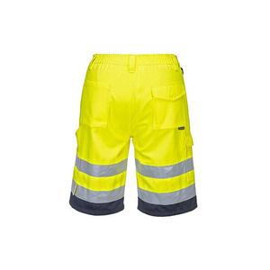 PORTWEST - L043YNRM <b>Hi</b>-<b>Vis</b> Lightweight Polycotton <b>Shorts</b> Yellow/Navy - EAN 5036108383504 <b>HI</b>-<b>VIS</b> WORKWEAR - Product Image 2