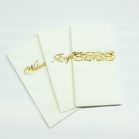 Santian Papier Airlaid Or Poche Serviette Fourchette Couteau Monomanche Décorations De Fête École Graduation Halloween Sac De Noël
