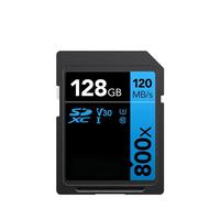 Kartu SD asli performa tinggi, 800X 32GB kartu SD 64GB 256GB 128GB kartu memori U3 4K V30 C10 U1 bahan plastik kamera