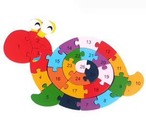 Wooden 3D Jigsaw <strong>Animal</strong> Puzzle Toys Children Preshcool Education Children's Puzzle <strong>Alphabet</strong> <strong>Letter</strong> Matching <strong>Animal</strong> Puzzle Toys - Product Image 3