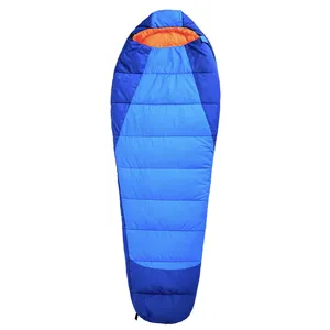 Colorblock Nylon Sleeping Bag Single Sleeping Bag Portable Outdoor Sleeping Bag Suitable For Camping