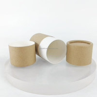 Tube en papier kraft cylindrique biodégradable personnalisé de 60 ml, recyclable, avec estampage, pour déodorant en stick, cosmétiques et soins de la peau