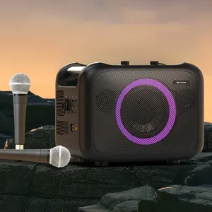Mesin luar ruangan 1000W Speaker Bluetooth Karaoke portabel dengan mikrofon harga bagus