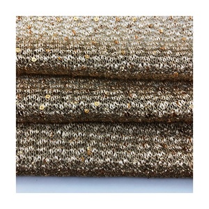 Tessuto a Rete Metallico Glitterato Lurex di Tendenza Scintillante Lavorato a Maglia con Buon Drappeggio Elasticizzato in 4 Direzioni per Abiti e Vestiario da Festa - Product Image 1