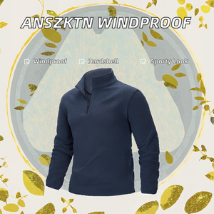 ANSZKTN ODM Half Zip Long <b>Letter</b> Garment Dyed Sports <b>Men</b> Women Corduroy Warm Windproof Sportswear Outdoor <b>Jacket</b> - Product Image 2