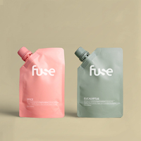 Imprimé personnalisé 50ml 100ml 500ml 1L 5L pochette à bec verseur rechargeable pochette liquide en plastique réutilisable pour bière