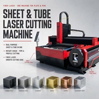 Machine de découpe laser CNC pour tôles et tubes métalliques 6000W avec mandrin rotatif pour acier au carbone et acier inoxydable