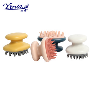 Brosse à cheveux massante pour le cuir chevelu Yinste, en plastique, portable, peigne à shampooing pour hommes et femmes, usage quotidien - Product Image 2