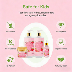 Set de Cuidado Capilar <span class=keywords><strong>para</strong></span> Niños <span class=keywords><strong>y</strong></span> <span class=keywords><strong>Niñas</strong></span>, Fórmula Sin Lágrimas, Kit de Peinado Infantil, Serie Bebé, Natural <span class=keywords><strong>y</strong></span> Orgánico, Sin Residuos, OEM/ODM - Product Image 2