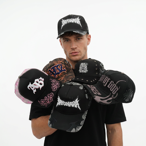 Gorras de Béisbol Estilo Urbano, 6 Paneles, Ajustables, Diseño de Letras Bordadas, Unisex, Gorra de Algodón, Uso Casual, Talla Adulto - Product Image 4