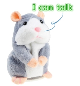 Juguete de peluche de hámster parlante, repite <span class=keywords><strong>lo</strong></span> que dices, juguetes de peluche divertidos, juguetes interactivos de peluche con registro parlante para niños, Aprendizaje Temprano - Product Image 6