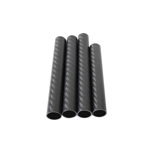 Fibre anti-UV ronde 3k sergé noir mat/tube de carbone brillant - Product Image 2
