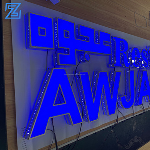 Letrero de letra LED impermeable iluminado agujeros de perforación espejo de letra de canal letrero de logotipo de metal 3D - Product Image 4