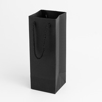 Boîte à bijoux noire mate personnalisée avec logo, en gros, avec insert en mousse et velours
