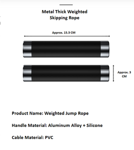 Corde à sauter lestée en alliage d'aluminium, corde à sauter épaissie pour adultes, pour la combustion des graisses, l'entraînement physique et les exercices - Product Image 6