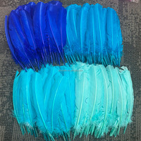 Plumes rondes de dinde teintes en gros, plumes de dinde moelleuses colorées pour la décoration de fête de carnaval, fournitures d'artisanat de bricolage