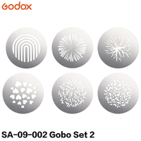 Godox Set GOBO fotografi SA-09 aksesori untuk lampu Video LED fokus Godox S30