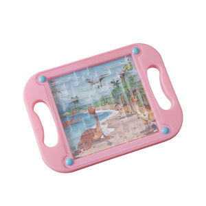 Jeu de labyrinthe à billes portable pour enfants, planche d'équilibre, jouet éducatif pour l'entraînement de la concentration en maternelle, labyrinthes de perles - Product Image 1
