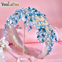 YouLaPan – bandeaux de mariage élégants et exquis, faits à la main, tissage de diamants d'eau, accessoires pour cheveux pour femmes, pour banquets et danses, YXA290