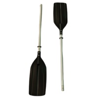 Pagaie de kayak en aluminium à 2 sections avec manche en PA et aluminium, compatible PVC, longueur personnalisable, accessoire pour bateau gonflable