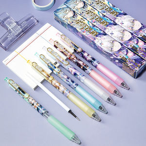 Juego al azar de 3 uds Honkai Star Rail bolígrafo de Gel de tinta negra suministros escolares de oficina Phainon Firefly Robin Tingyun Fugue Aglaea the <span class=keywords><strong>Herta</strong></span> - Product Image 3