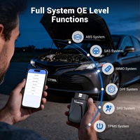 VDIAGTOOL D100 Scanner OBD2, outil de diagnostic universel pour véhicules, 12V, garantie de 2 ans, contrôle par application mobile sans fil, 23+ fonctions de réinitialisation