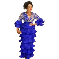 Robes africaines élégantes pour femmes, vêtements africains de Noël, grande taille, robe longue de fête de mariage turque, robe Ankara à paillettes